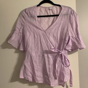 Lavender tie top